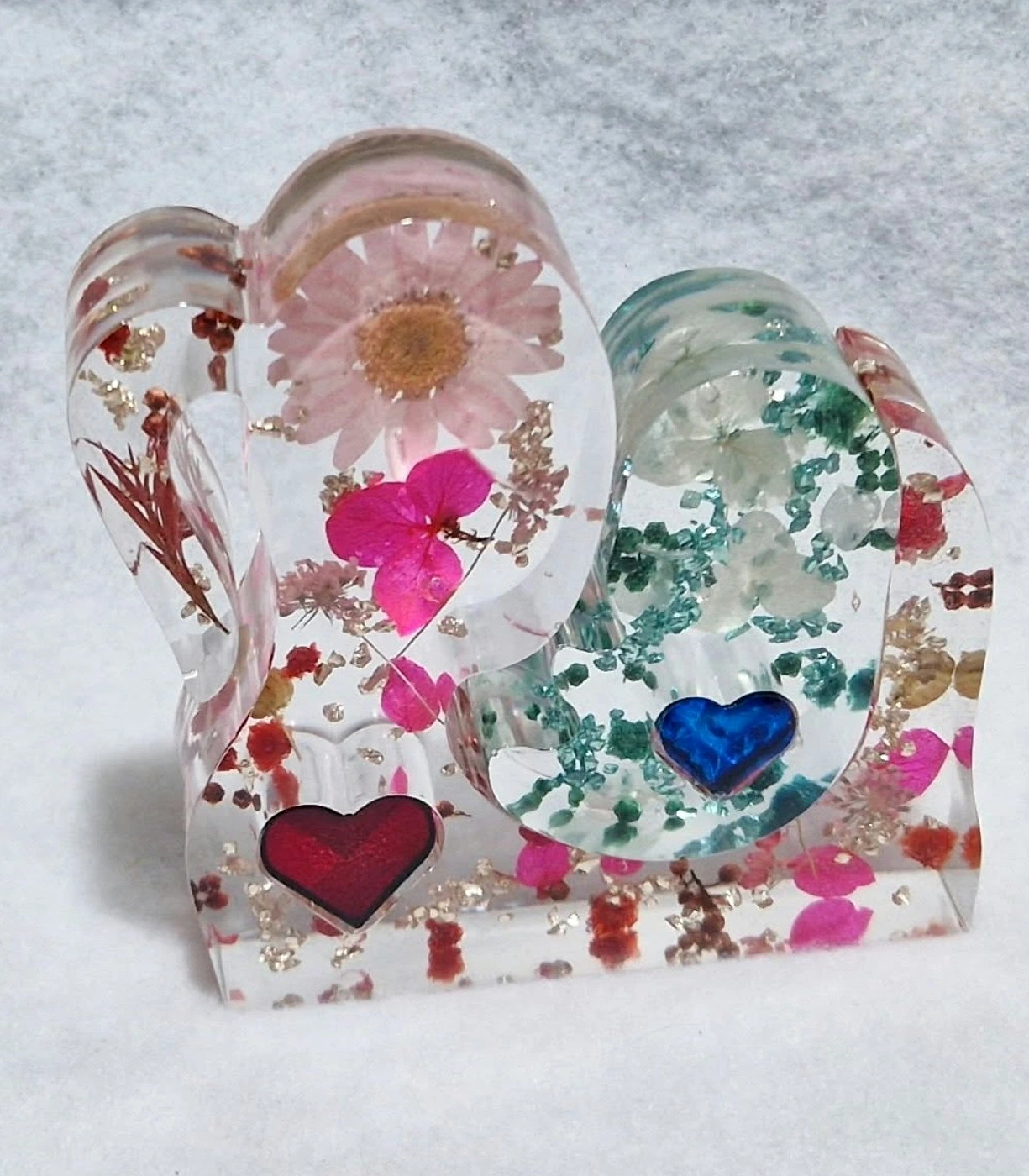 Photographie originale de Sonia : Duo décoratif fleuri – Multicolore